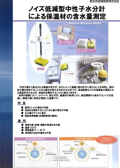 中性子水分計 秋月|ノイズ低減型中性子水分計による保温材の含水量測定 .